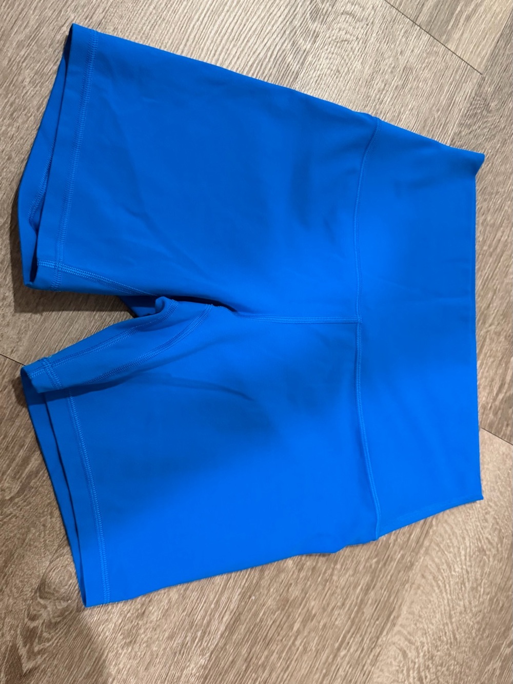 Lululemon blue aligned biker shorts